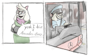 Ralsei (I'm driving a mercedes benz) [Deltarune] AI voice text to speech and AI music cover generator